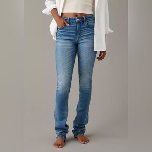 American Eagle Outfitters Light Blue Straight Leg Jeans